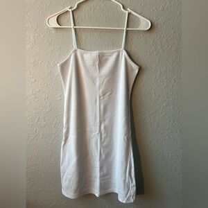 White bodycon dress!!